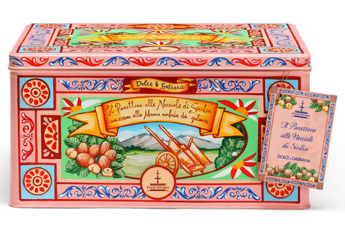 Sicilian Hazelnut Panettone Gift Set (1kg) Includes D&G Gift Bag Sicilian Hazelnut Panettone Gift Set (1kg) Includes D&G Gift Bag