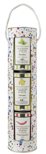 Tube Tris Olive Oil Gift Set-3x250ml(lemon,basil,chilli)
