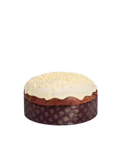 Il Barocco Bianco di Sicilia  Panettone- (White Chocolate and Salted Caramel) (1KG) - Includes D&G Gift Bag