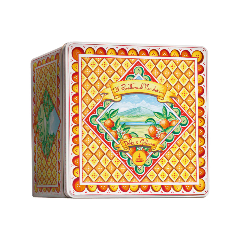 Il Panettone al Mandarino Sicilia (Sicilian mandarin panettone) 1kg- Includes D&G Gift Bag.