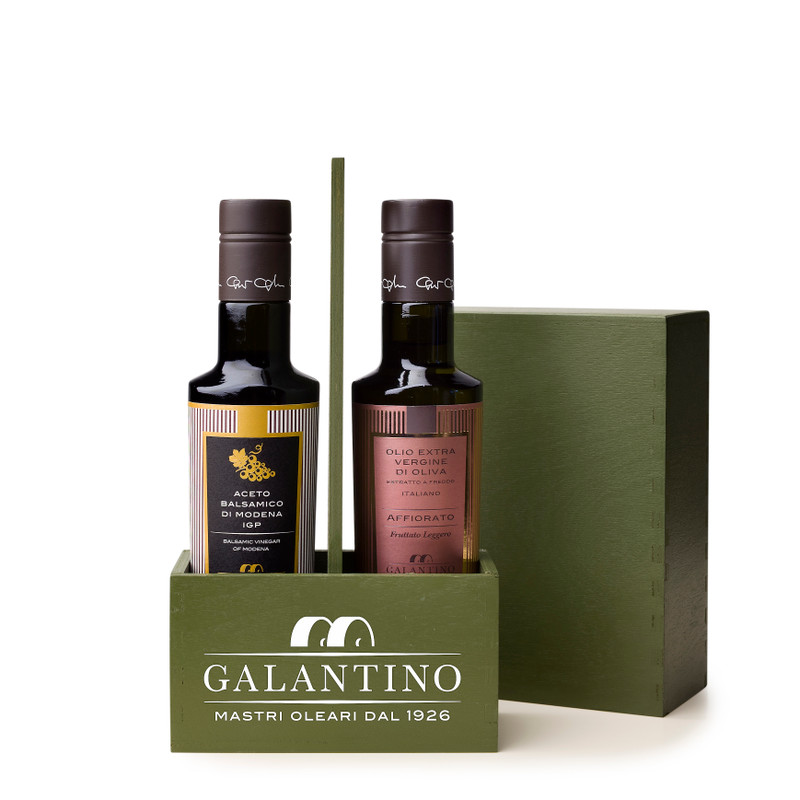 Galantino Extra Virgin Olive Oil and Balsamic of Modena IGP Gift Set-2x250ml