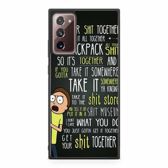 Rick And Morty Quotes Samsung Galaxy Note 20 5G Case