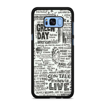 Green Day Lyrics Samsung Galaxy S9 | S9+ Case