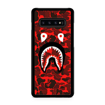 Bape Shark Red Camo Samsung Galaxy S10 | S10 5G | S10+ | S10E | S10 Lite Case