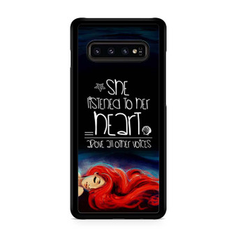 The Little Mermaid Listened Her Heart Samsung Galaxy S10 | S10 5G | S10+ | S10E | S10 Lite Case