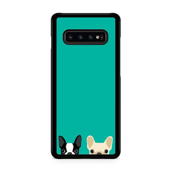 Watching Boston Terrier & French Bulldog Samsung Galaxy S10 | S10 5G | S10+ | S10E | S10 Lite Case