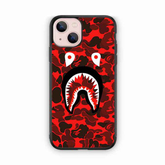 Bape Shark Red Camo iPhone 13 Case