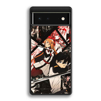 Sword Art Online Kirito & Asuna In Comic Art Google Pixel 6 | Pixel 6 Pro Case
