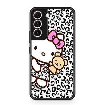 hello kitty leopard background Samsung Galaxy S22 | S22+ Case