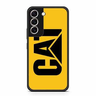 yellow caterpillar logo Samsung Galaxy S22 | S22+ Case