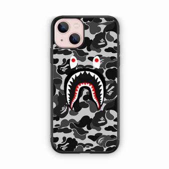 Bape Shark Black Camo iPhone 13 Mini Case