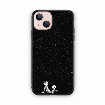 Calvin and Hobbes Under The Night Sky iPhone 13 Mini Case