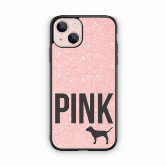 Light Glitter Pink Victoria's Secret iPhone 13 Mini Case