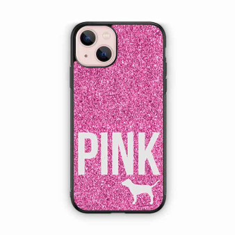 Pink Glitter Victoria's Secret iPhone 13 Mini Case