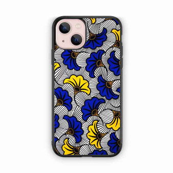 Blue and Yelow Flowers iPhone 13 Mini Case