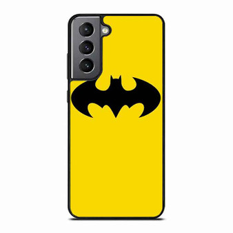 Batman Logo in Yellow Samsung Galaxy S21 FE 5G Case