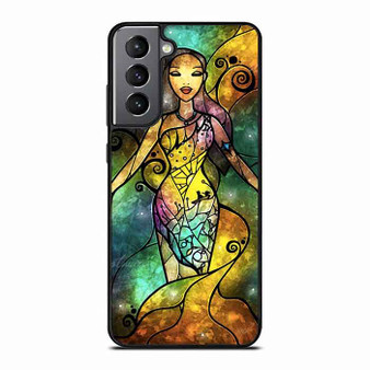 disney pocahontas stained glass Samsung Galaxy S21 FE 5G Case