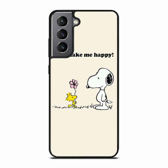 Snoopy You MAke me Happy Samsung Galaxy S21 FE 5G Case