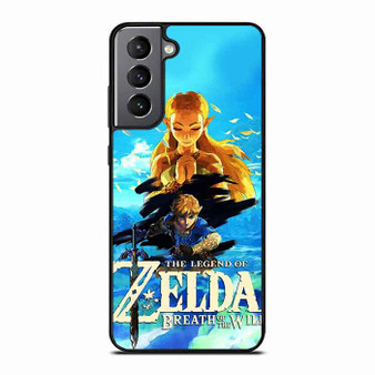 The Legend of Zelda Breath of the Wild Link and Zelda Samsung Galaxy S21 FE 5G Case