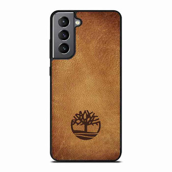 Timberland Brown Leather Samsung Galaxy S21 FE 5G Case