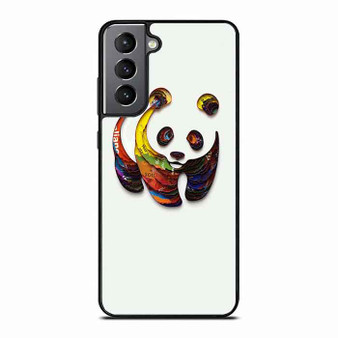 WWF Panda Colour Pattern Samsung Galaxy S21 FE 5G Case