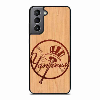 yankees wood Samsung Galaxy S21 FE 5G Case