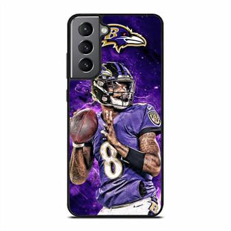 Baltimore Ravens Lamar Jackson Samsung Galaxy S21 FE 5G Case