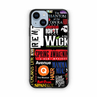 brodway musical collage iPhone 14 Case