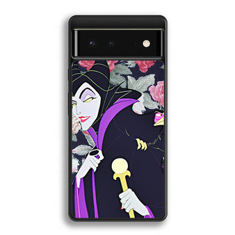 Maleficent evil face floral Google Pixel 6 | Google Pixel 6a | Google Pixel 6 Pro Case