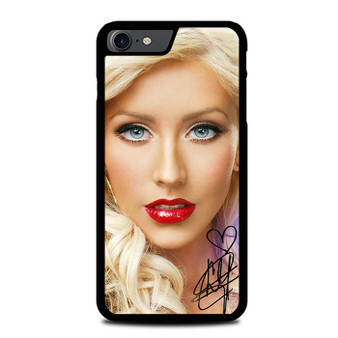 Christina Aguilera Red Lips iPhone SE 2022 Case