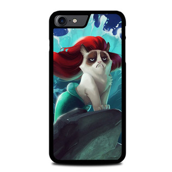 grumpy cat the little mermaid iPhone SE 2022 Case