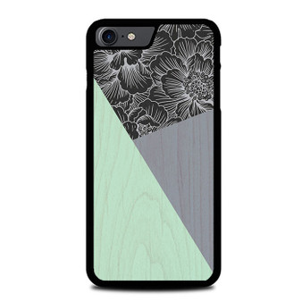 Wood Floral 1 iPhone SE 2022 Case