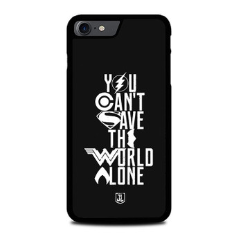 You Cant Save The World Alone Justice League iPhone SE 2022 Case