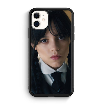 Wednesday Jenna Ortega Flat Face iPhone 11 Case