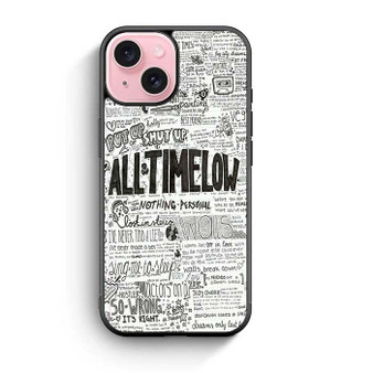 All Time Low Lyrics iPhone 15 Case