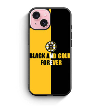 Boston Bruins Black And Gold Forever iPhone 15 Case
