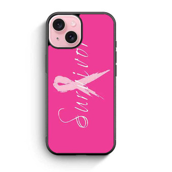 Breast Cancer survivor pink iPhone 15 Case