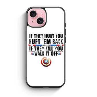 Captain America's Quote iPhone 15 Case