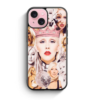 Christina Aguilera Collage iPhone 15 Case
