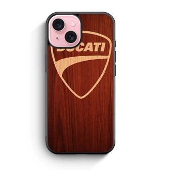 Ducati wood iPhone 15 Case