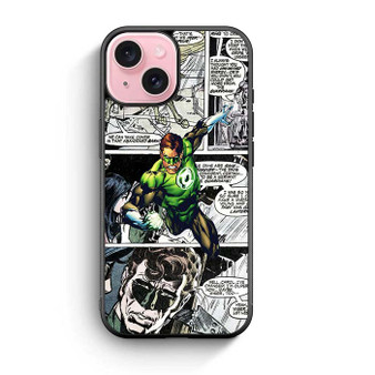 Green Lantern in Comic iPhone 15 Case