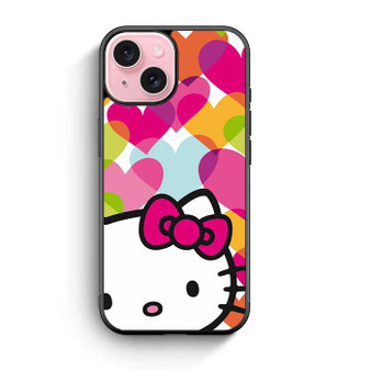 Hello Kitty Hearts iPhone 15 Case