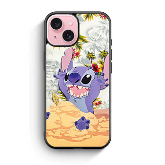 Lilo and stitch beach iPhone 15 Case