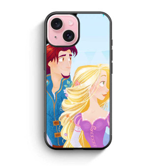 Rapunzel and her lover disney tangled iPhone 15 Case