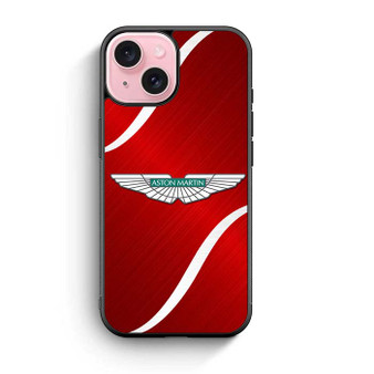 Red Polished Aston Martin iPhone 15 Case