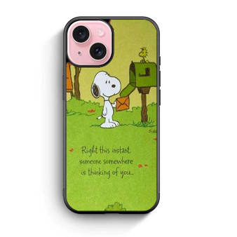 Snoopy In Right this instant iPhone 15 Case