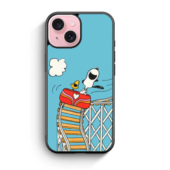 Snoopy rollercoaster iPhone 15 Case