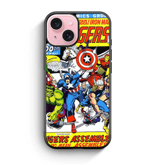 The Avengers Comic Marvel iPhone 15 Case