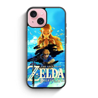 The Legend of Zelda Breath of the Wild Link and Zelda iPhone 15 Case