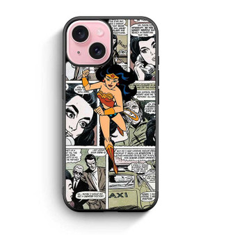 Wonder Woman in Comic iPhone 15 Case